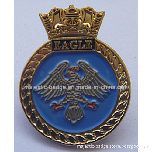 Brass Die Struck & Soft Enamel Eagle Pin (MJ-PIN-111)